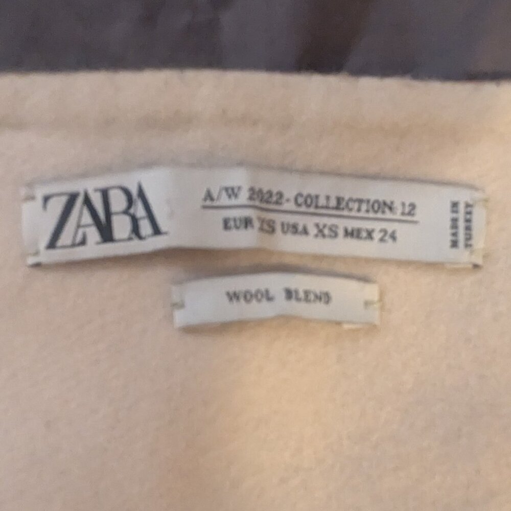 Limited Edition Zara Wool Skirt Midi A Line Wrap - Picture 13 of 14